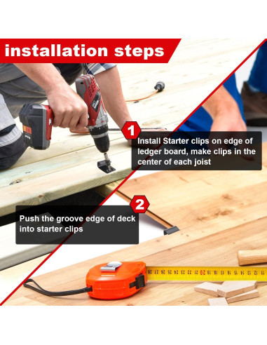 Clips de Inicio de Acero Inoxidable 304 Dunzy - 160 Piezas