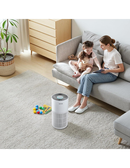 Purificador de Aire VEVOR Kalo 135 m/h HEPA para Hogar