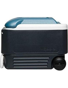 Cooler Igloo MaxCold 40 Qt Azul/Navy Aislado con Ruedas 2