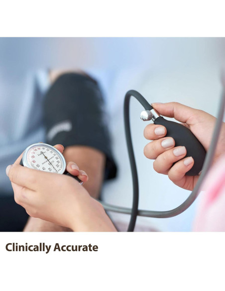 Esfigmomanómetro Aneroide LotFancy Manguito Grande Adultos