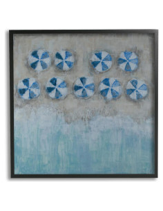 Cuadro enmarcado Stupell 30.48x30.48 cm Costa Abstracto Azul