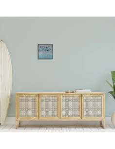 Cuadro enmarcado Stupell 30.48x30.48 cm Costa Abstracto Azul 2