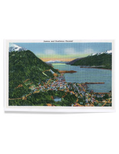 Impresión Artística Lantern Press 20x30 cm Juneau Alaska