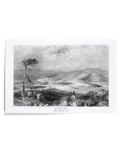 Impresión Artística 30x45 cm Lantern Press Lago Squam