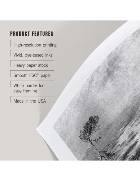 Impresión Artística 30x45 cm Lantern Press Lago Squam