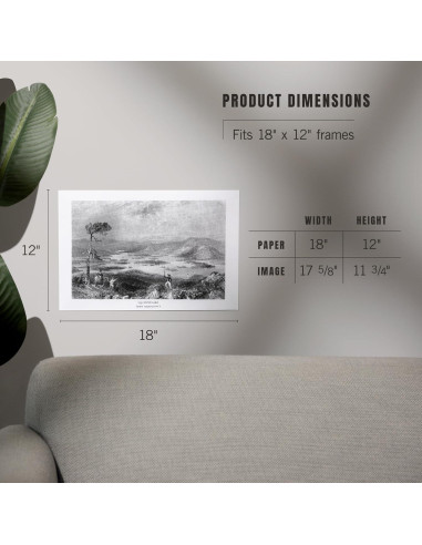 Impresión Artística 30x45 cm Lantern Press Lago Squam