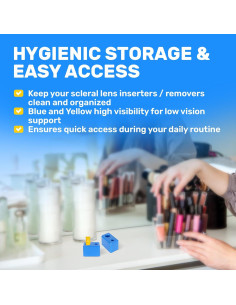 Soporte para Lentes de Contacto Samorillo - 2 Pack con Ayuda Sin Ventilación 2