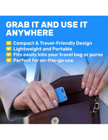 Soporte para Lentes de Contacto Samorillo - 2 Pack con Ayuda Sin Ventilación