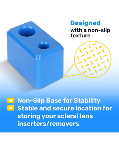 Soporte para Lentes de Contacto Samorillo - 2 Pack con Ayuda Sin Ventilación