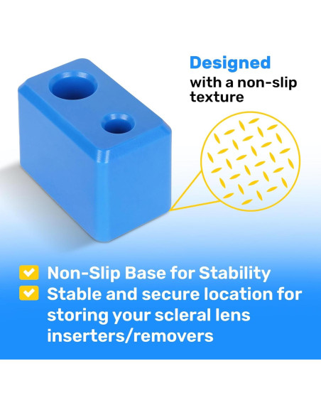 Soporte para Lentes de Contacto Samorillo - 2 Pack con Ayuda Sin Ventilación