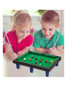 Juego de Mesa de Billar Mini Mozlly - 20.6x11.4 cm, 2 Jugadores 2