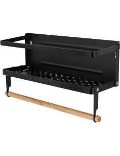 Estante Magnético Jolitac para Especias - Negro Plegable 10.9x40.4 cm 2