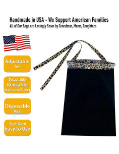 Bolsa de Basura para Auto NeatCarBags Leopardo Grande 33x23cm 2