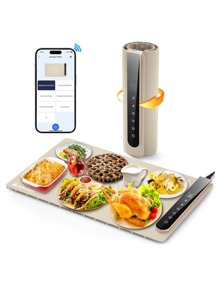 Bandeja Calentadora Eléctrica Aolady FW02 - Silicona Plegable 1.85kg