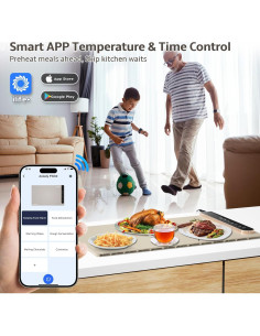 Bandeja Calentadora Eléctrica Aolady FW02 - Silicona Plegable 1.85kg 2