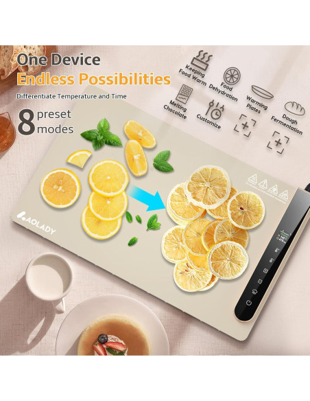 Bandeja Calentadora Eléctrica Aolady FW02 - Silicona Plegable 1.85kg