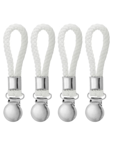 Clip de Toallas de Cocina PATIKIL - Paquete de 4, Blanco