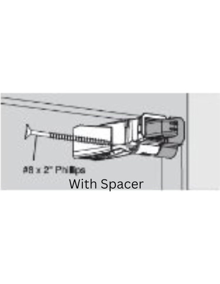 Kit de Cierre Suave Blum 971A para Puertas de Gabinete - 10 Unidades