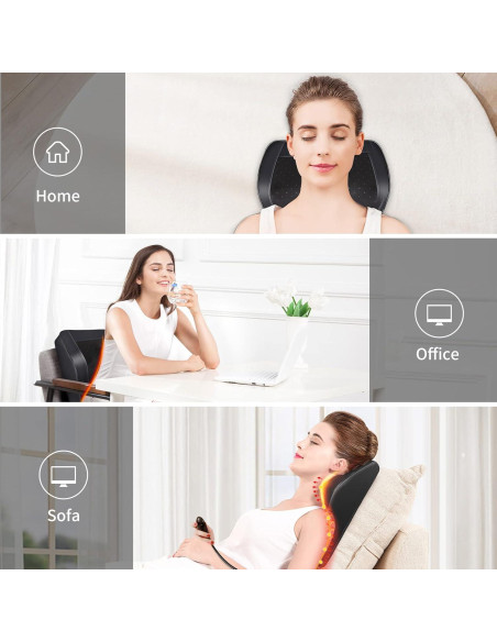 Masajeador de Cuello y Espalda Boriwat con Calor 3D Shiatsu
