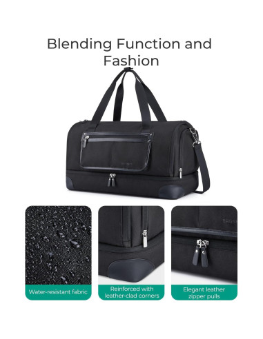 Bolsa de Viaje Duffle BAGSMART 2 en 1 para Mujeres Beige