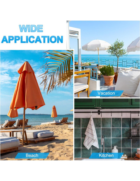 Clip de Toallas de Cocina PATIKIL - Paquete de 4, Blanco