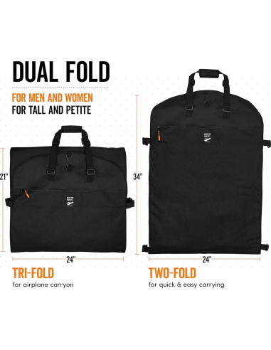 Bolsa de viaje para prendas de vestir 167.64 cm unisex con 7 bolsillos