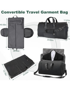 Bolsa de Ropa Convertible Duffle Impermeable 3 en 1 60L 2