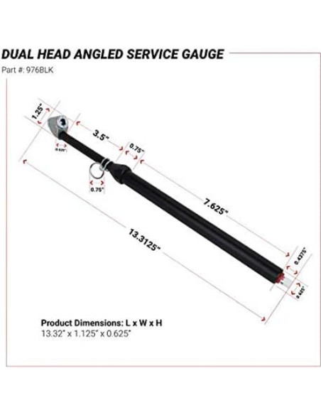 Medidor de Presión de Neumáticos Milton 976BKL Doble Cabezal 10-160 PSI