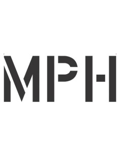 Paquete de 2 Plantillas MPH 30.48 cm para Señales de Tráfico