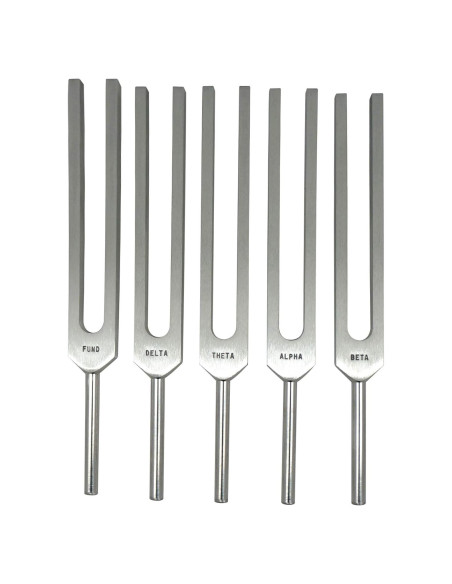 Juego de 5 Tenedores de Afinación Brain Tuner 256-271 Hz