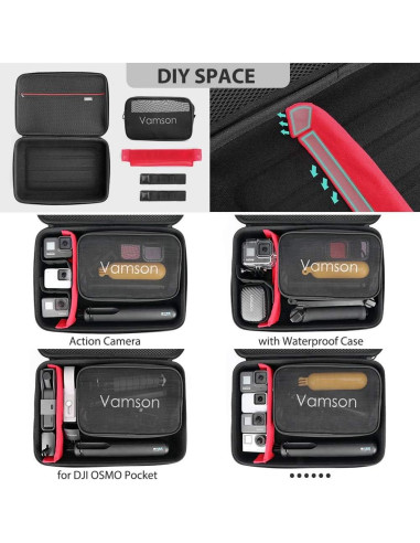 Estuche de Transporte Vamson para Cámaras de Acción - Impermeable