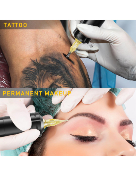 Agujas de Tatuaje LIUMATE 1RL 20Pcs Cartucho Desechable