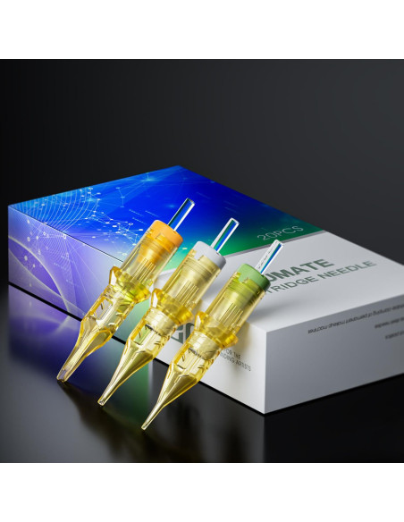 Agujas de Tatuaje LIUMATE 1RL 20Pcs Cartucho Desechable