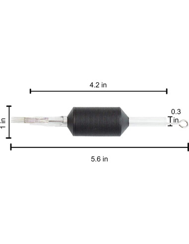 20 Agujas de Tatuaje y Tubos Desechables Tatmax 25mm