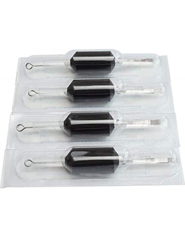 20 Agujas de Tatuaje y Tubos Desechables Tatmax 25mm