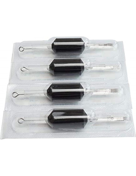 20 Agujas de Tatuaje y Tubos Desechables Tatmax 25mm