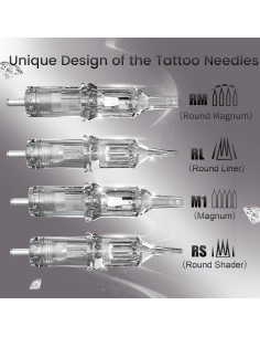 Agujas de Tatuaje YILONG 20pcs 0.3mm Liner Redondo Desechables 2