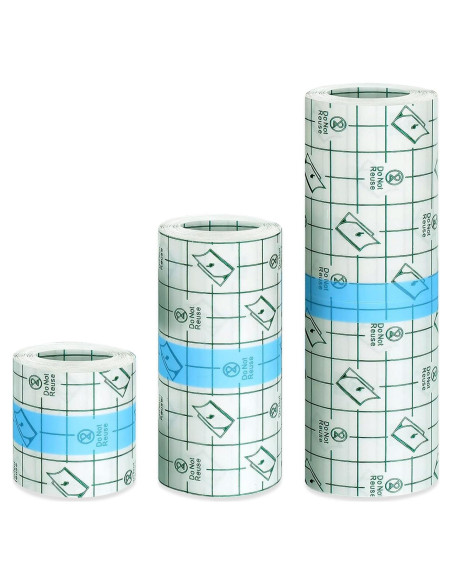 3 Rollos Vendaje Cuidado Tatuajes Jconly Impermeable 5.08-15.24 cm