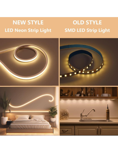 Tira LED Neón 10M ZHONG YI 3000K Blanco Cálido Impermeable