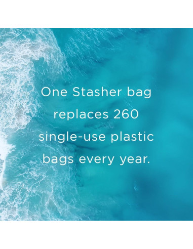 Bolsa de Almacenamiento Reutilizable Stasher 292 ml Cítrico