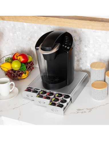 Organizador de Cápsulas de Café Mind Reader 36 Cápsulas Plata