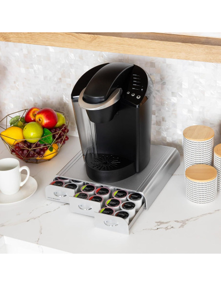 Organizador de Cápsulas de Café Mind Reader 36 Cápsulas Plata