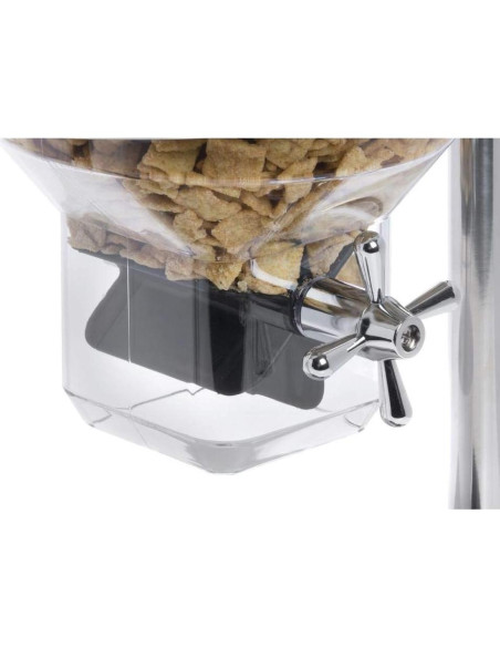 Dispensador de Cereal HUBERT Doble Acero Inoxidable 21.8 L