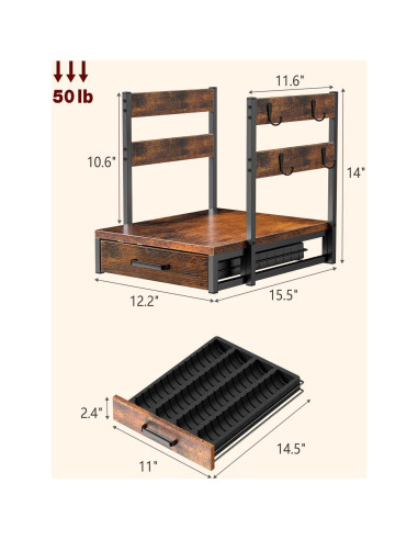 Soporte para Cápsulas de Café Evermagin, Organizador para 63 Cápsulas