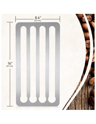 Soporte de Cápsulas de Café IMPRESA Acero Inoxidable 44 unidades