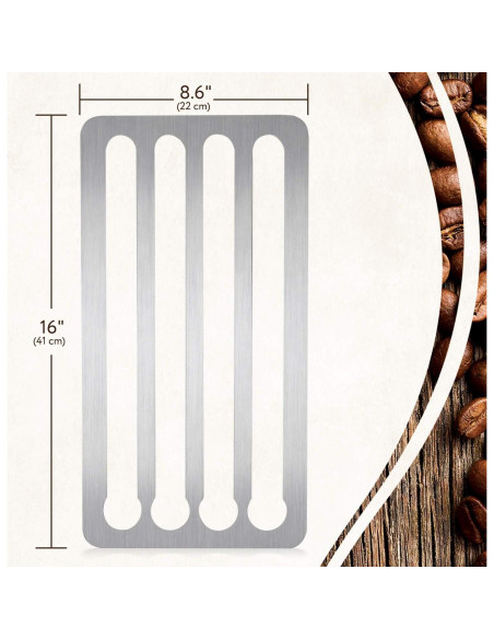 Soporte de Cápsulas de Café IMPRESA Acero Inoxidable 44 unidades