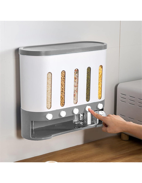 Dispensador de Alimentos Secos Shawtuuy 5 Compartimentos 1.6kg