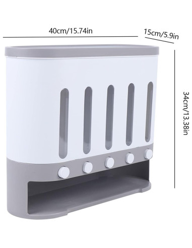 Dispensador de Alimentos Secos Shawtuuy 5 Compartimentos 1.6kg