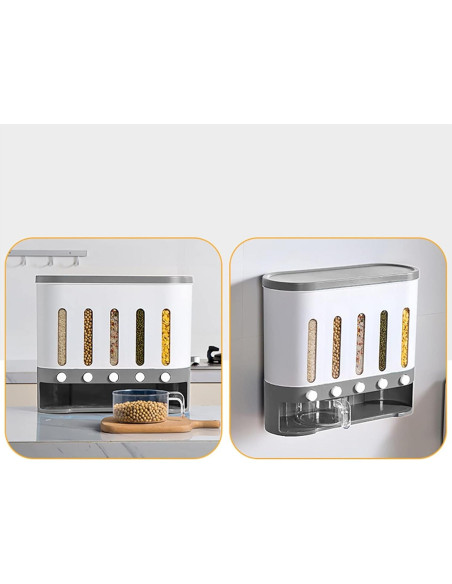 Dispensador de Alimentos Secos Shawtuuy 5 Compartimentos 1.6kg