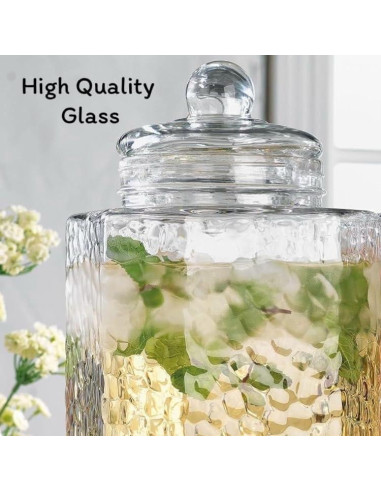 Juego de 2 Dispensadores de Bebidas MosJos 5.68L Vidrio Soporte